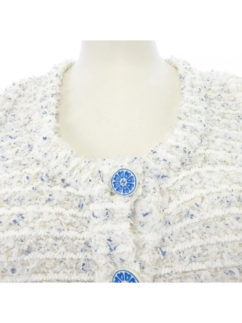 Chanel Knit Sweater White